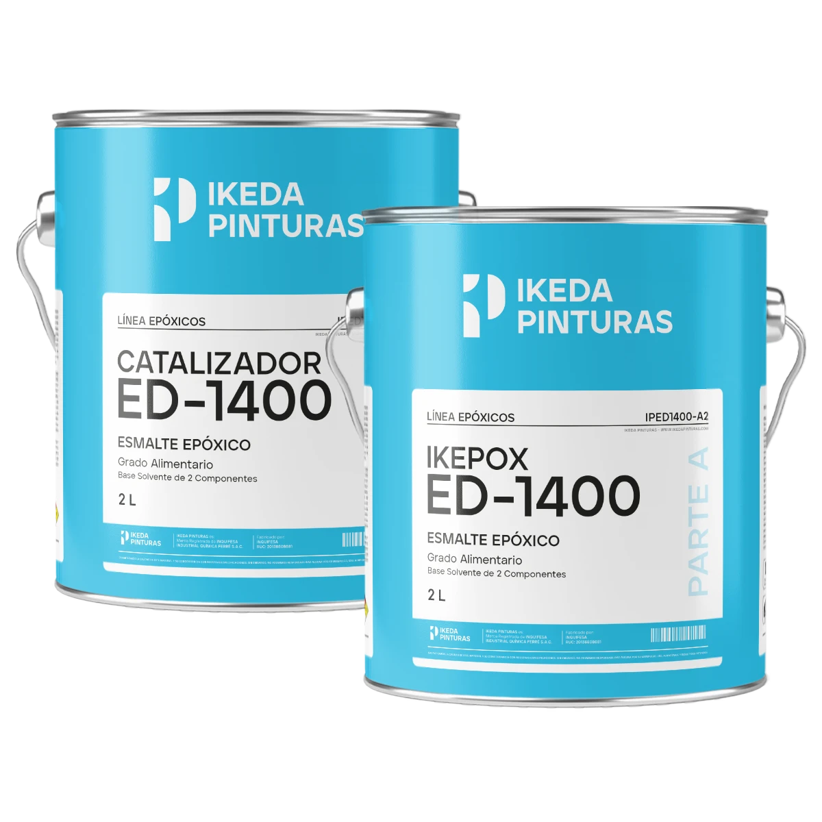 Esmalte Epóxico Grado Alimentario - Ikepox ED-1400 - Kit 4L