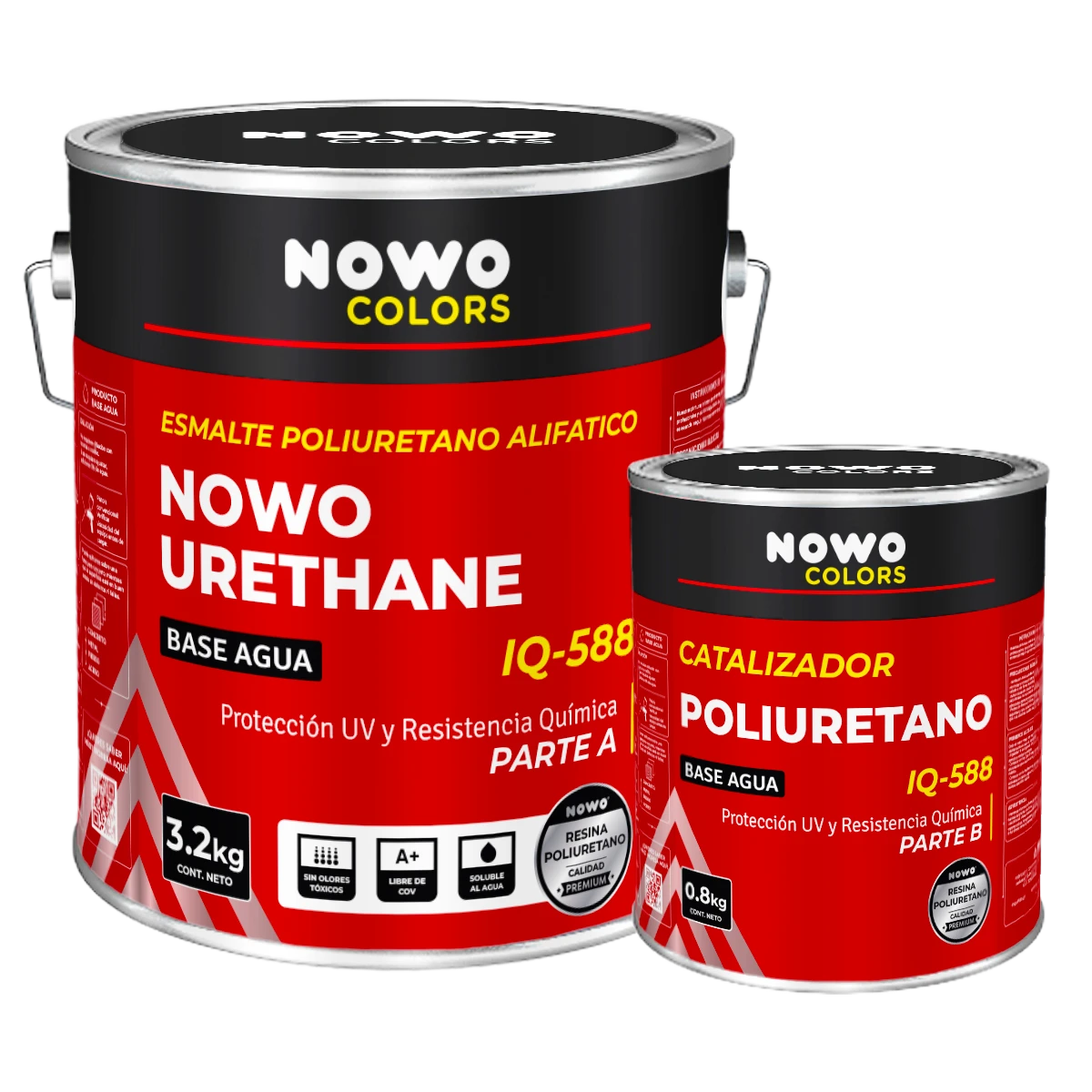 Esmalte Poliuretano Alifatico Nowo Urethane IQ-588 - Nowo Colors - Kit x 4L