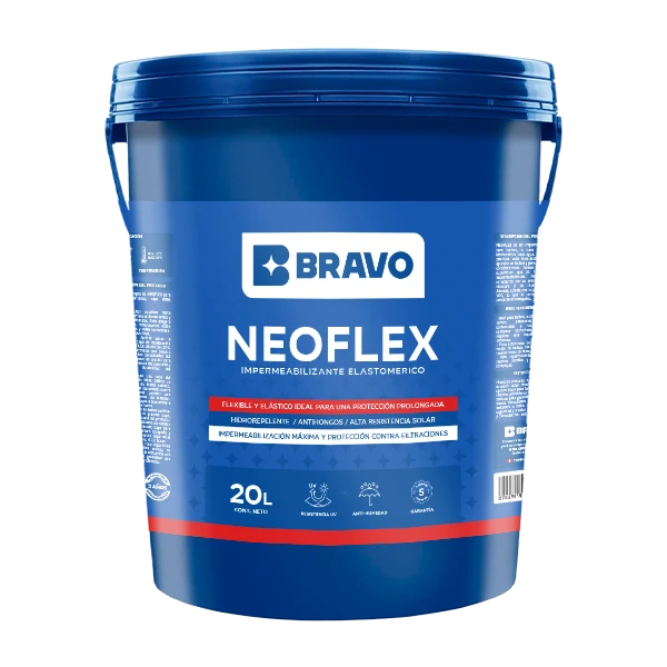 Impermeabilizante Elastomérico para Techos - Neoflex - Rojo Teja - 20L