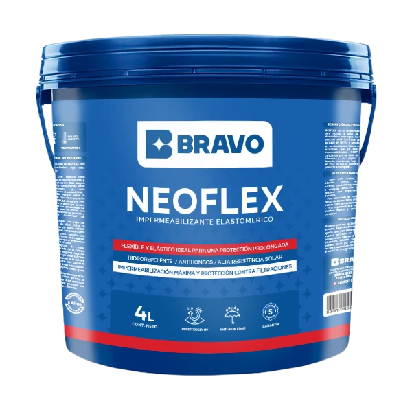 Impermeabilizante Elastomérico para Techos - Neoflex - Rojo Teja - 4L