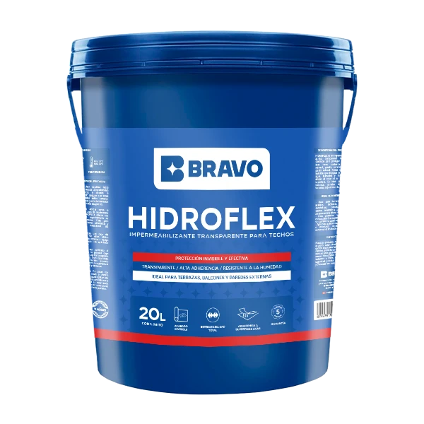 Impermeabilizante Transparente para Techos - Hidroflex - Transparente - 20L