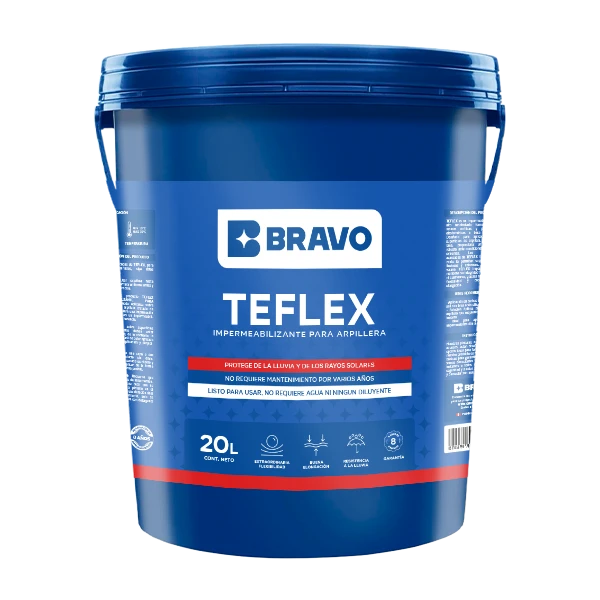 Impermeabilizante para Techos y Arpillera - Teflex - Blanco - 20L