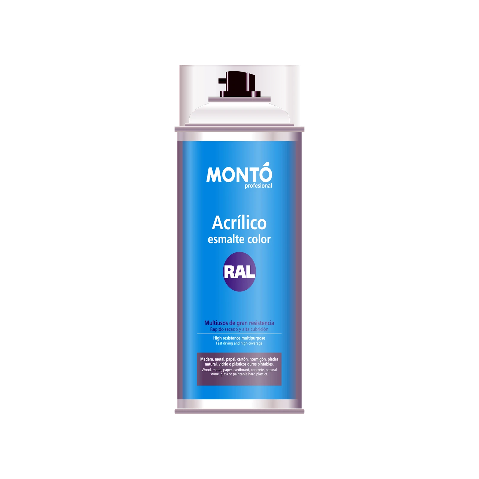 Monto Spray Acrilico Mate - Blanco RAL 9010 - 400ML
