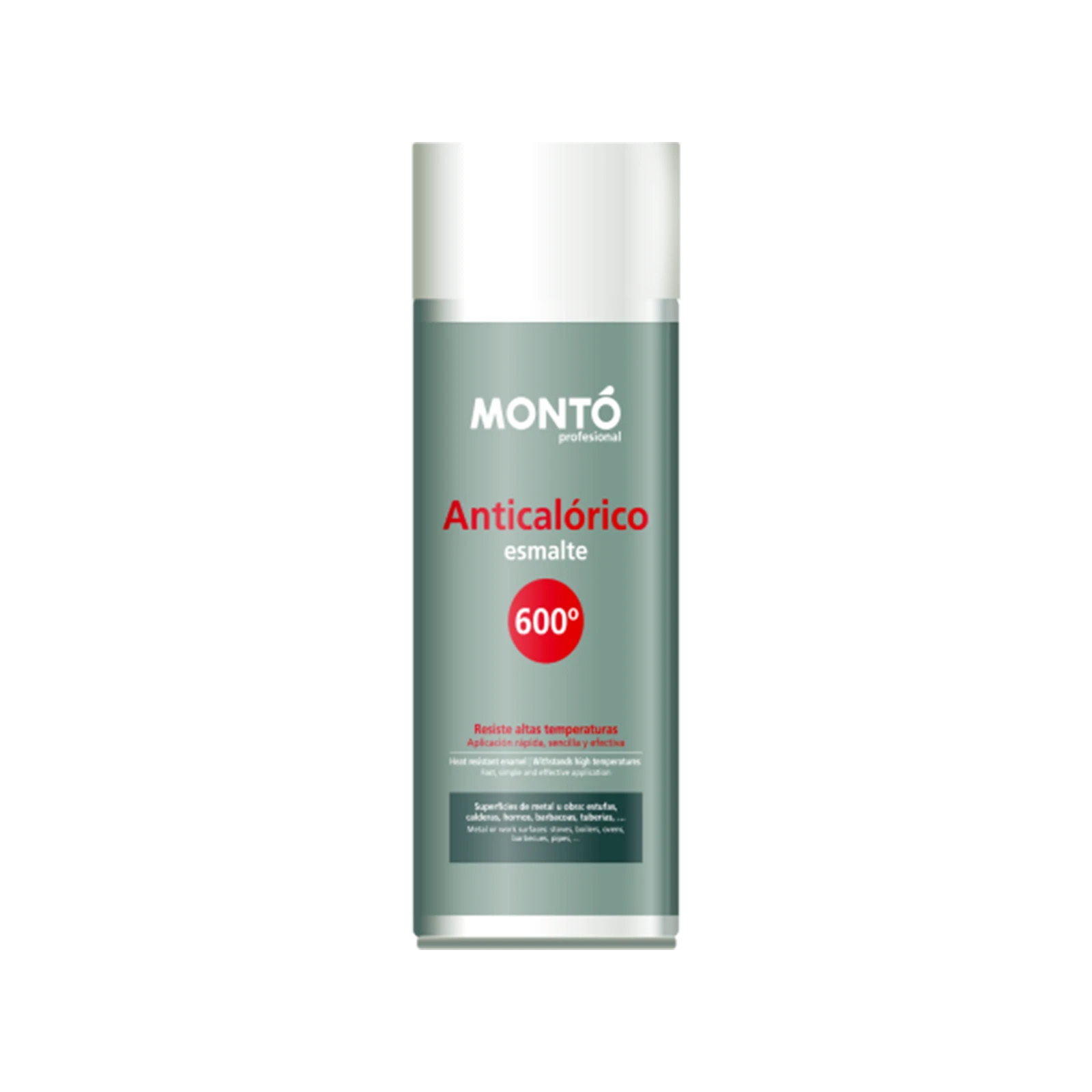 Monto Spray Anticalorico - Spray de Altas Temperaturas - Plata - 400ML