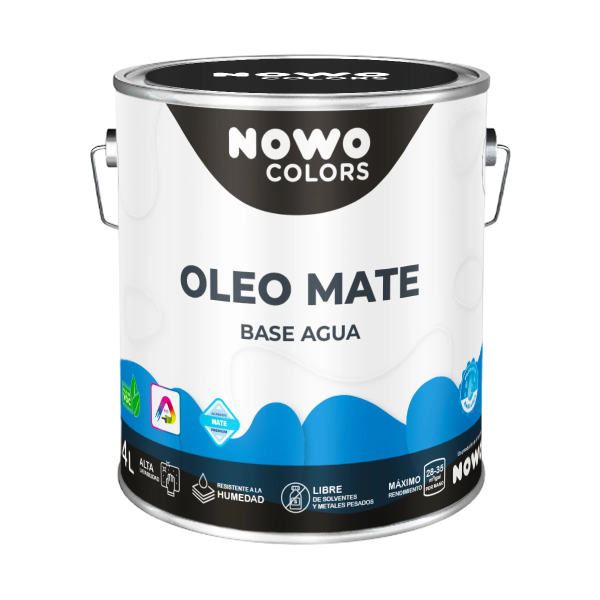 Óleo Mate Base Agua - Nowo Colors - 4L
