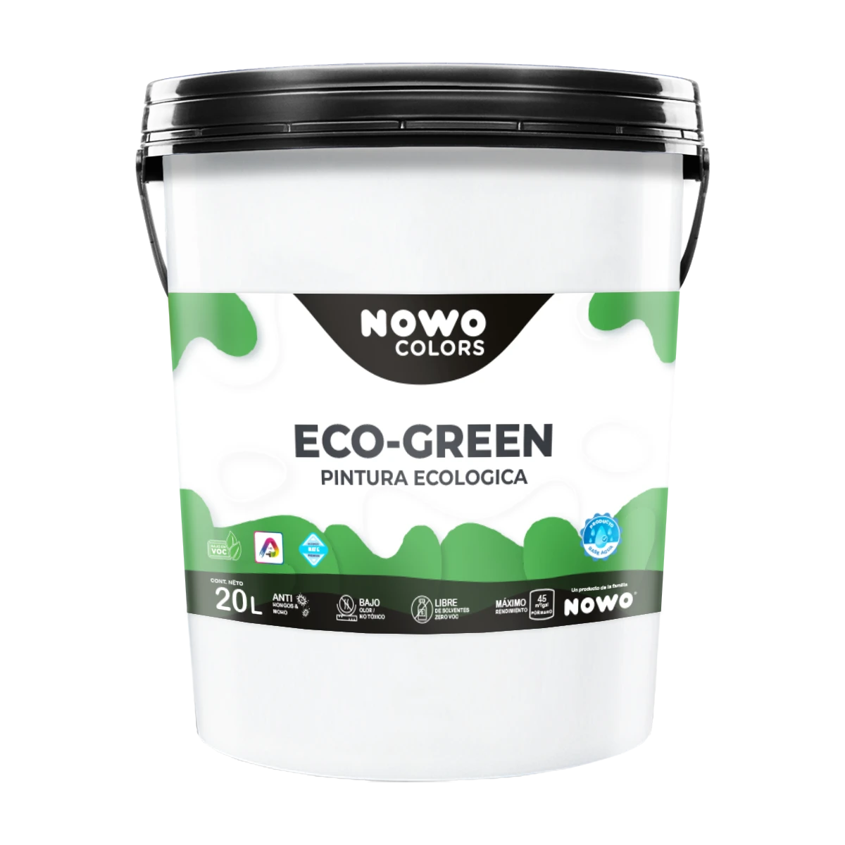 Pintura 100% Ecológica Eco Green - Nowo Colors - 20L