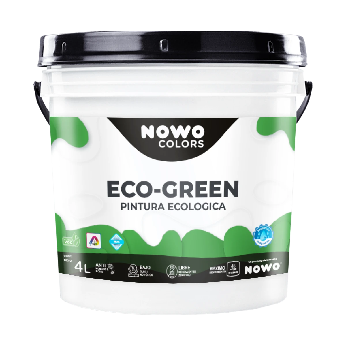 Pintura 100% Ecológica Eco Green - Nowo Colors - 4L