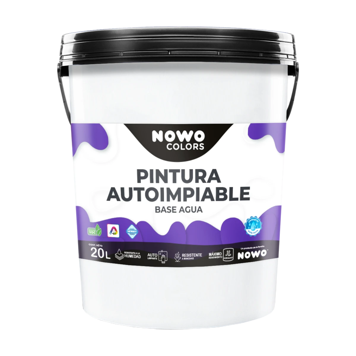 Pintura Autolimpiable Base Agua - Nowo Colors - 20L