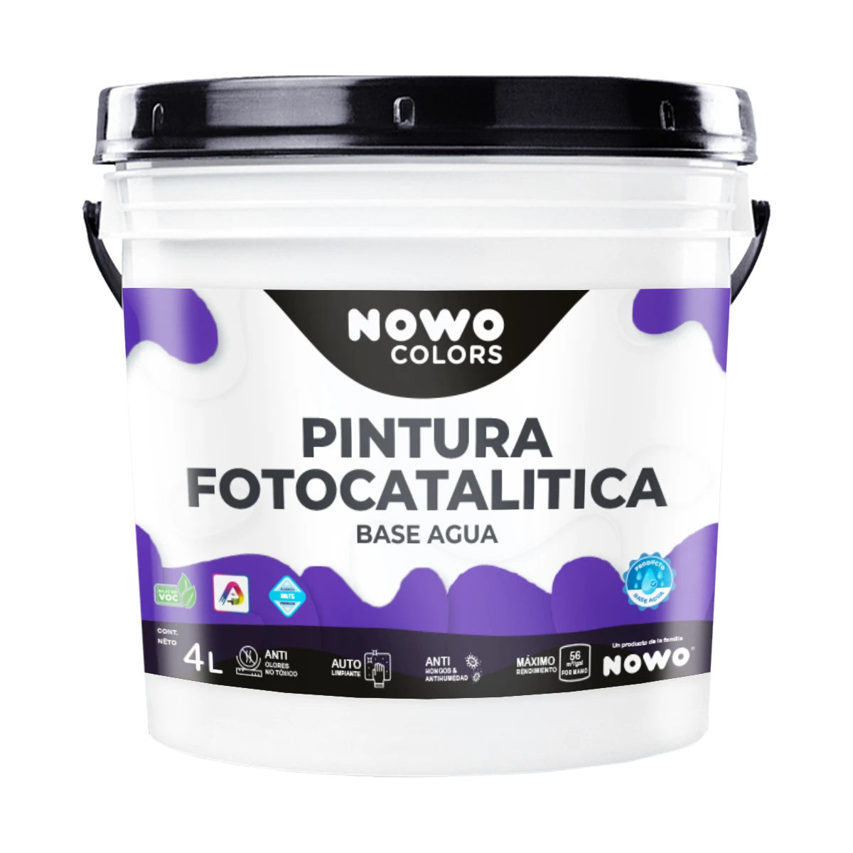 Pintura Fotocatalítica Base Agua Nowo Smart - Nowo Colors - 4L