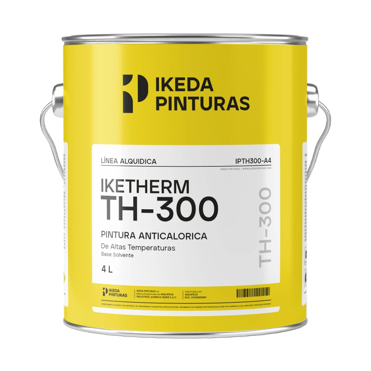 Pintura de Altas Temperaturas, Anticalorica - Iketherm TH-300 - 4L