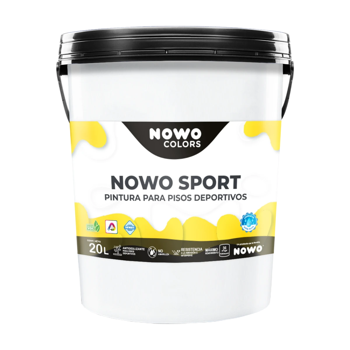 Pintura para Pisos Deportivos Base Agua Nowo Sport - 20L