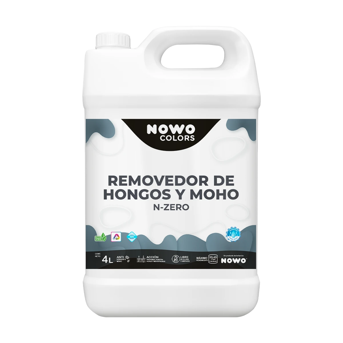 Removedor de Hongos y Moho N-ZERO - Nowo Colors - 4L